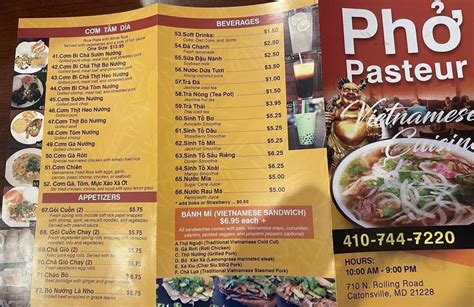 Pho pasteur catonsville menu  Reviews, hours, contact info, directions and more